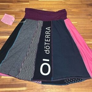 Doterra Women's Striped Colorblock Mini Skirt